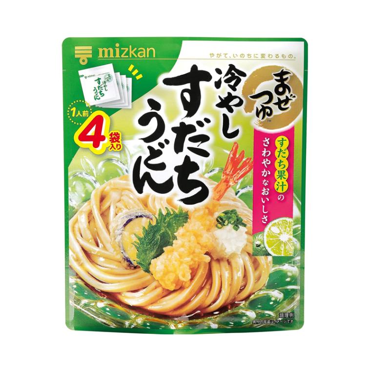 12個]ミツカン まぜつゆ 冷やしすだちうどん 29g×4袋 賞味期限2027.01