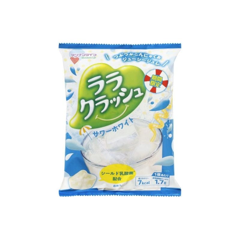 [12個]マンナンライフ ララクラッシュ サワーホワイト　8個　賞味期限2025.12.31|お菓子|食品・飲料