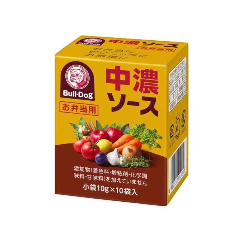 [2個]ブルドックソース 中濃ソース お弁当用　10g×10袋　賞味期限2026.06.30|食品|食品・飲料