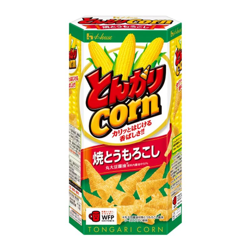 [10個]ハウス食品 とんがりコーン焼とうもろこし　68g　賞味期限2026.03.21|お菓子|食品・飲料