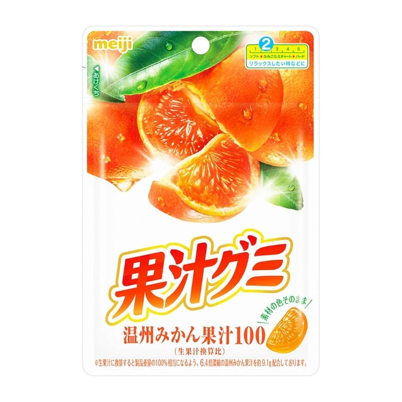 [5個]明治 果汁グミ 温州みかん　54g　賞味期限2026.03.31