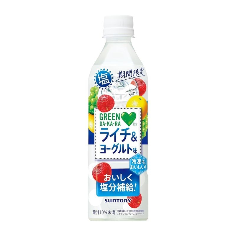[24本]サントリー GREEN DA・KA・RA 塩ライチ＆ヨーグルト　490ml　賞味期限2026.03.31【賞味期限間近】