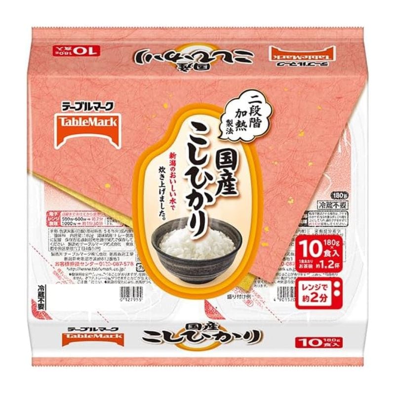[4個]テーブルマーク 国産こしひかり　180g×10食　賞味期限2026.05.22|食品|食品・飲料