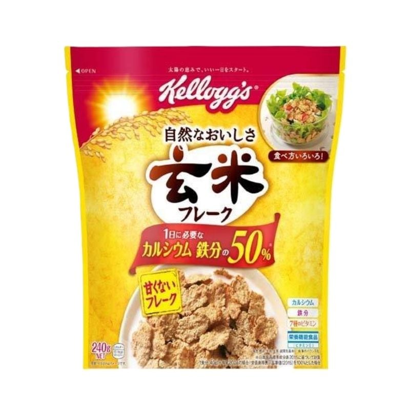 [送料無料][6個]【JB直送品】ケロッグ 玄米フレーク　240g　賞味期限2027.03.31