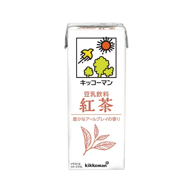 [1本]キッコーマン 豆乳飲料 紅茶　200ml　賞味期限2026.06.09
