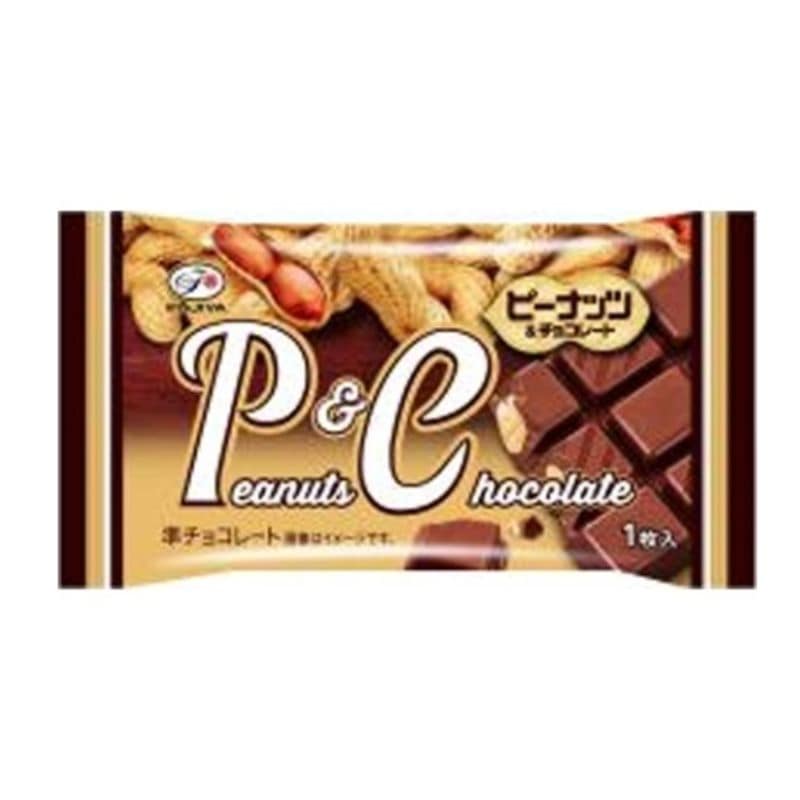 [8個]不二家 ピーナッツ＆チョコレート　1枚　賞味期限2026.05.31