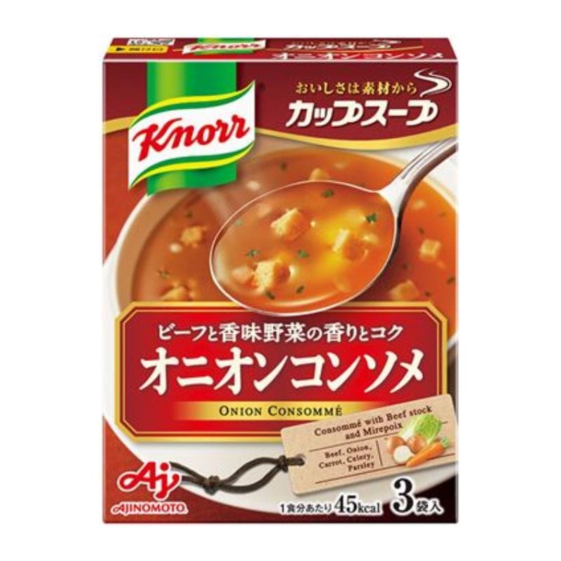 [5個]味の素 クノール カップスープ オニオンコンソメ　3袋　賞味期限2026.10.31
