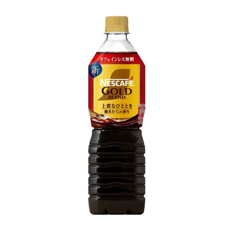 [12本]ネスレ日本 ネスカフェ ゴールドブレンド カフェインレス 無糖　900ml　賞味期限2026.09.30