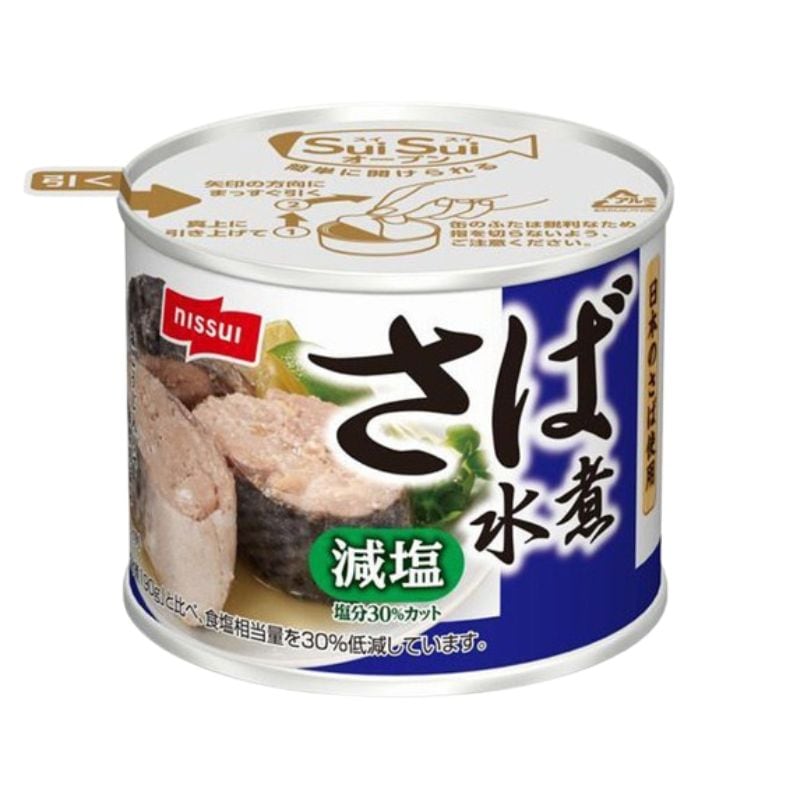 [1個]ニッスイ さば水煮 減塩 スイスイオープン　190g　賞味期限2028.07.31