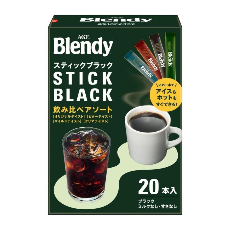 3個]味の素AGF ブレンディ スティックブラック 飲み比べアソート 20本
