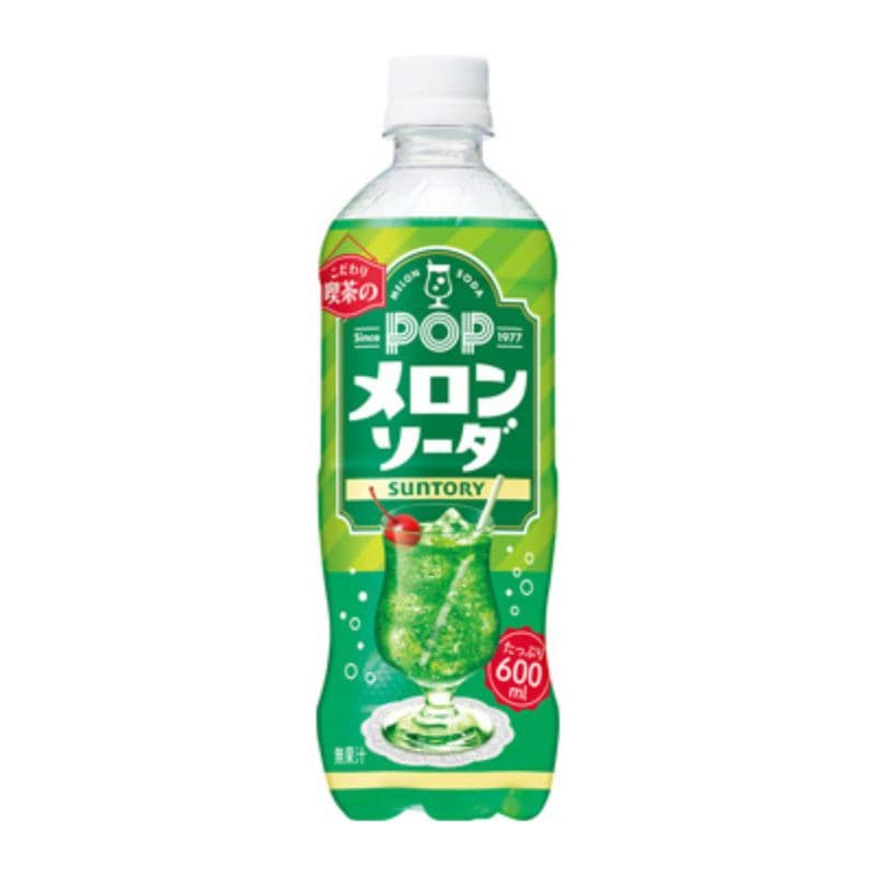 [24本]サントリー POPメロンソーダ　600ml　賞味期限2026.10.01