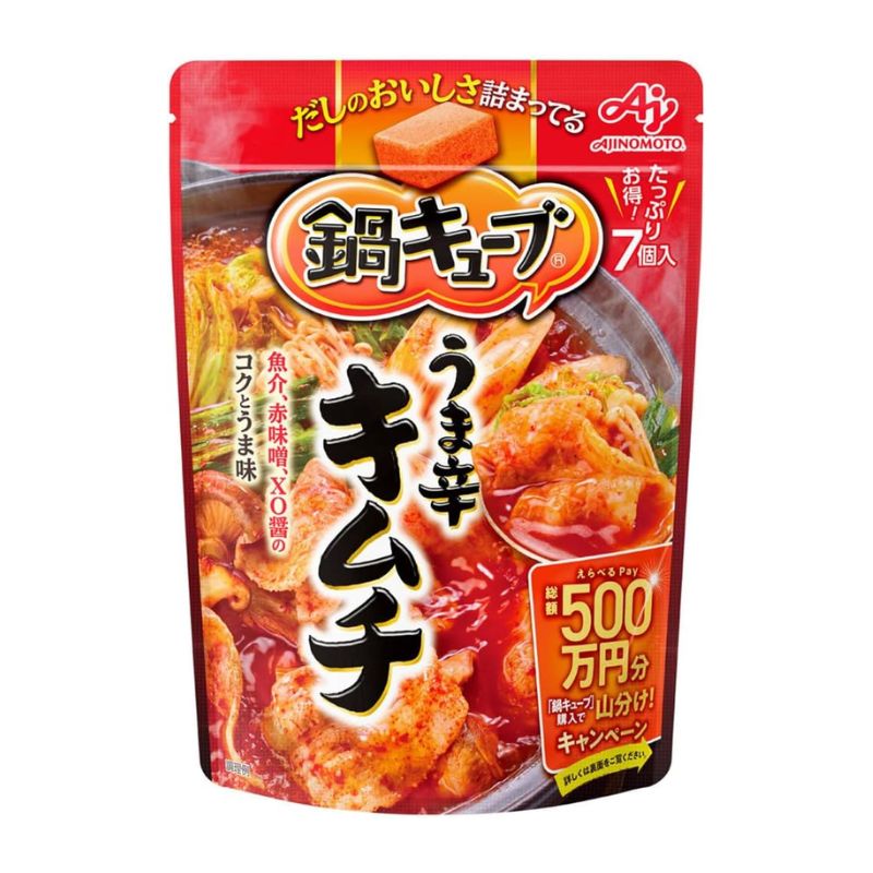 [4個]味の素 鍋キューブ うま辛キムチ　59g　賞味期限2028.02.29