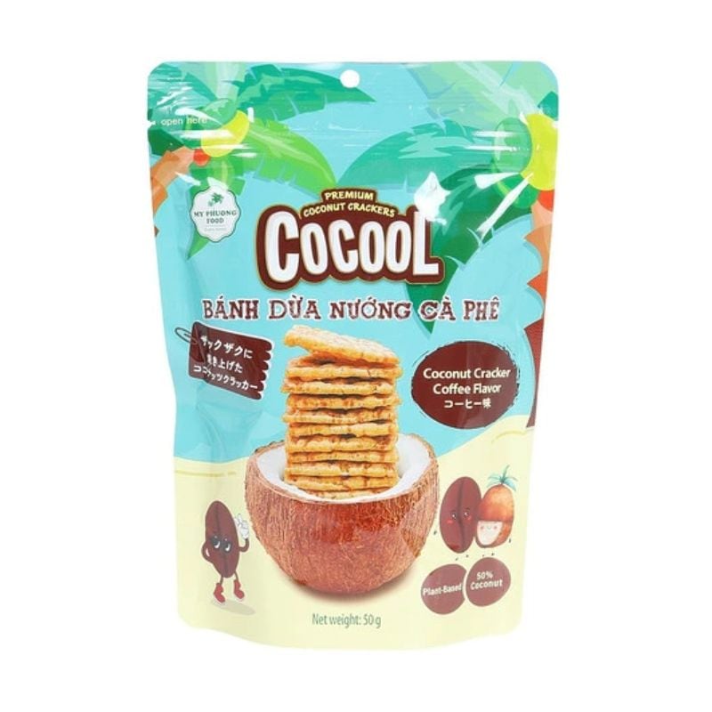 [2個]イマイ COCOOL 焼きココナッツクラッカー コーヒー味　50g　賞味期限2026.09.03
