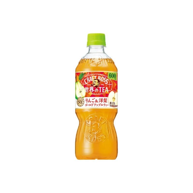 [送料無料][24本]【JB直送品】サントリーフーズ 世界のTEA りんご＆洋梨　600ml　賞味期限2027.01.31