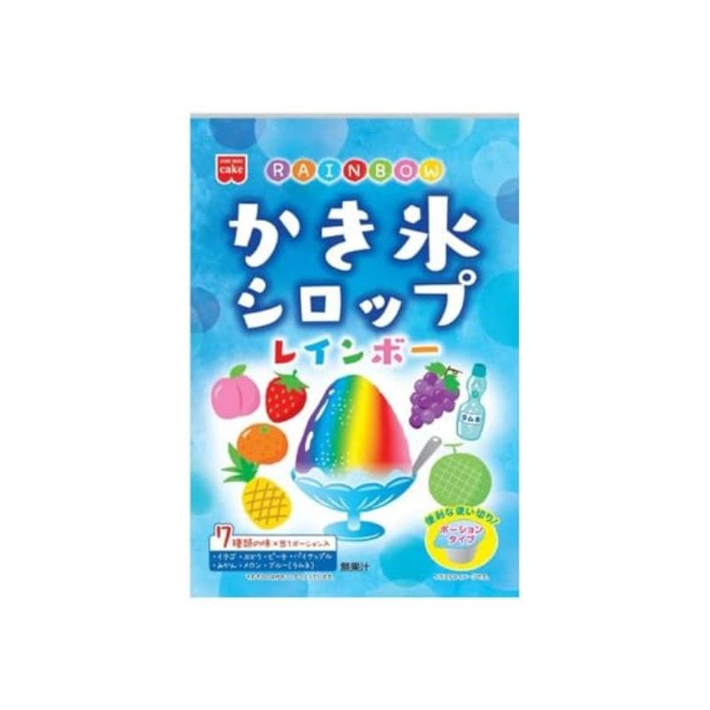 [3個]【JB直送品】ホームメイド  レインボーかき氷シロップ　21g×7種　賞味期限2027.03.13