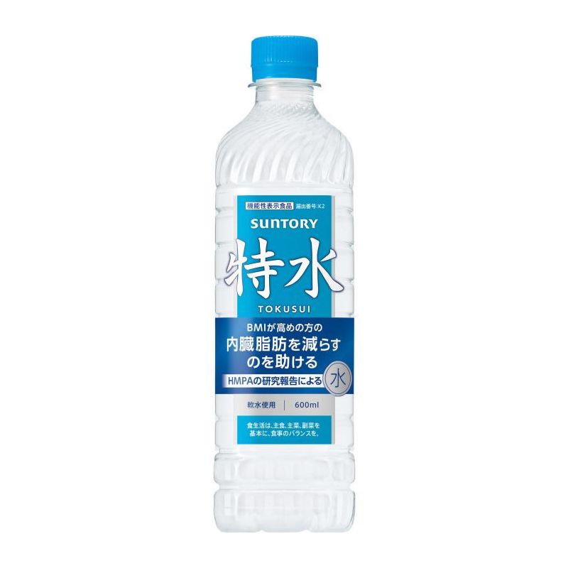 [送料無料][24本]【JB直送品】サントリーフーズ 特水　600ml　賞味期限2027.03.31