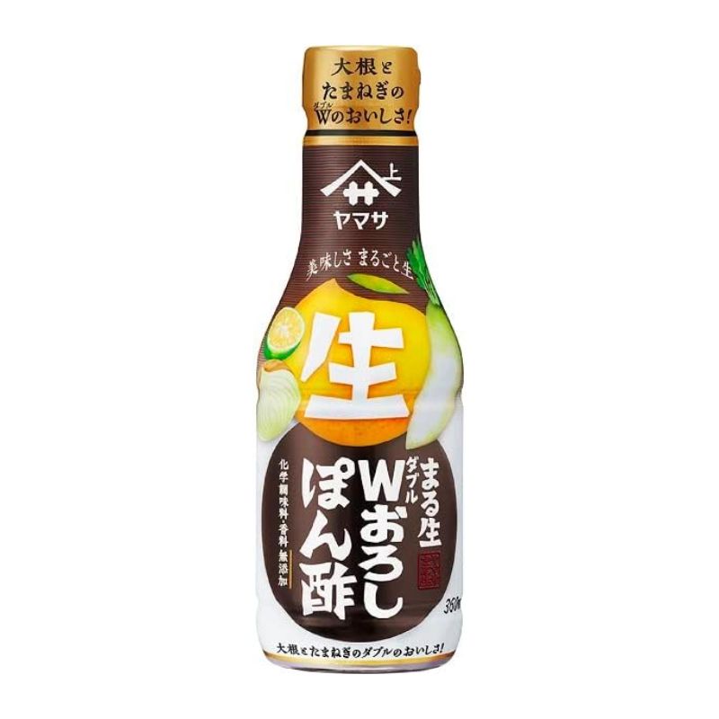 [3本]【JB直送品】ヤマサ まる生 Wおろしぽん酢　360ml　賞味期限2027.05.31