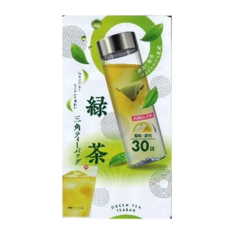 [3個]【JB直送品】野村産業 緑茶 三角ティーバッグ　3g×30バッグ入　賞味期限2027.08.25