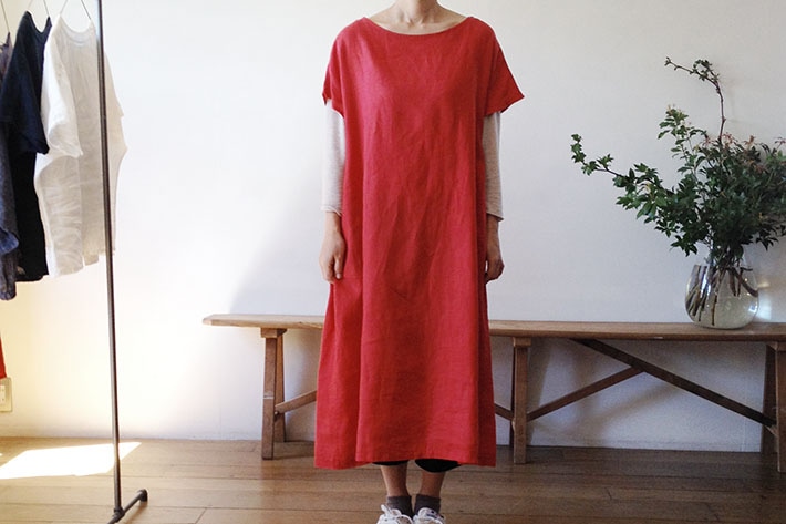 ［fog linen work/フォグリネンワーク］FLW （エフエルダブリュー)シャーロット ドレス 大橋利枝子さん