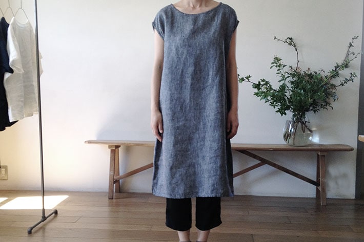 ［fog linen work ］FLW （エフエルダブリュー)ルーシー タンクドレス 大橋利枝子さん