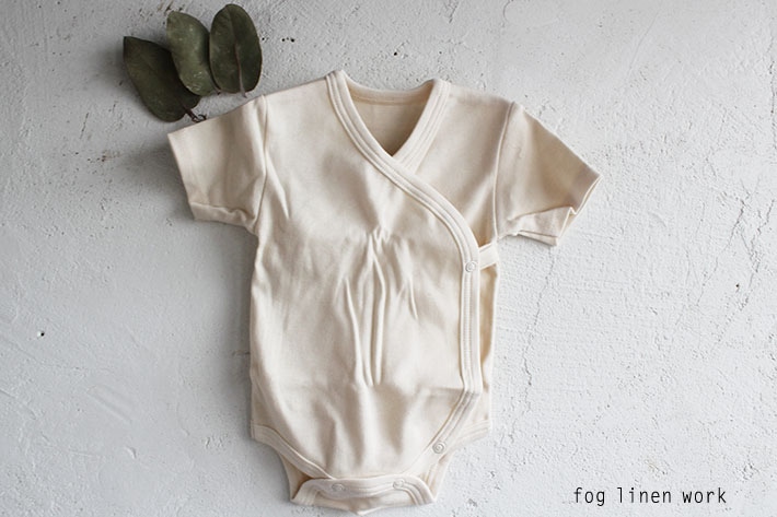 ［fog linen work フォグリネンワーク］　ベビーロンパース