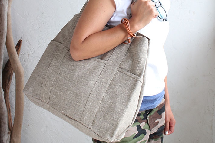［fog linen work フォグリネンワーク］　テミス トートバック