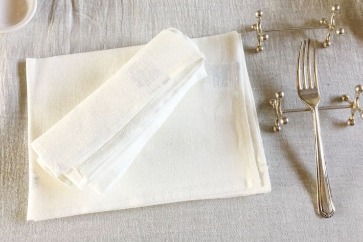 ［fog linen work フォグリネンワーク］リネンキッチンクロス (白)