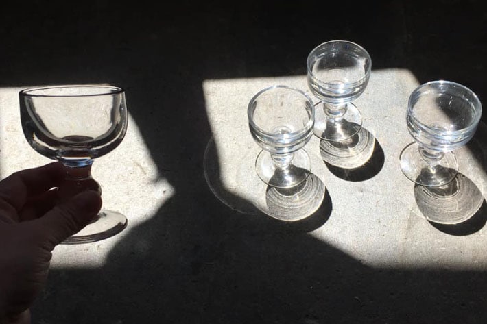 ［antiques］19世紀フランス・ビストログラス