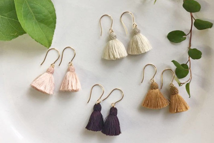 ［Littlemiss］ tassel ショートピアス