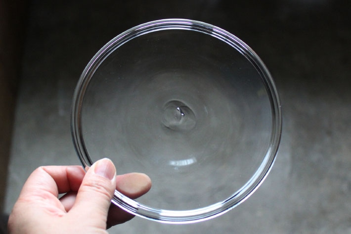 稲葉知子 ] 吹きガラス 折り返し皿 | すべての商品 | とんぱhanare