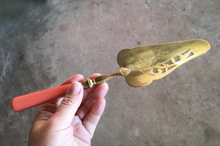 ［Antiques］ 真鍮 ケーキサーバー