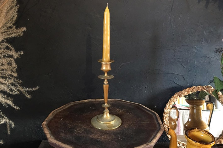 ［antiques］真鍮 キャンドルスタンド