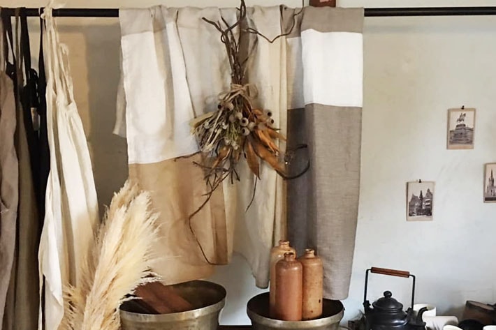 ［fog linen work フォグリネンワーク］パッチワーククロス