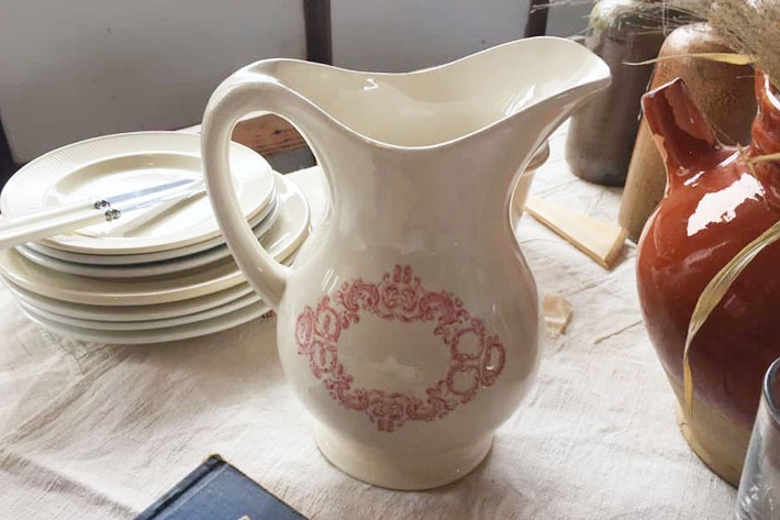 ［antiques］美シルエットのビックピッチャー