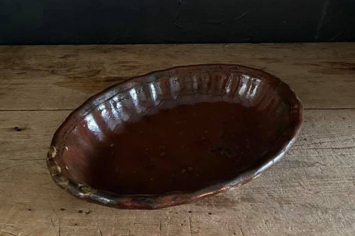 ［antiques］フランス オーバル皿（特大)