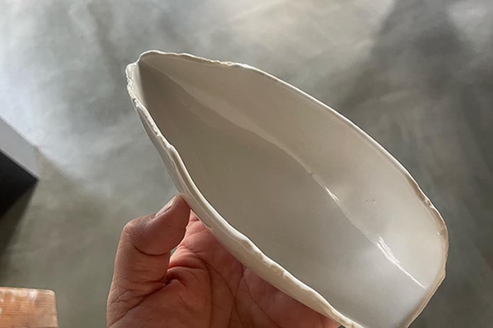 故金あかり 茶則（白）
