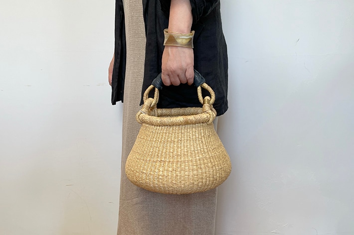 NEW!［ biga ］ Bolga basket カナリ
