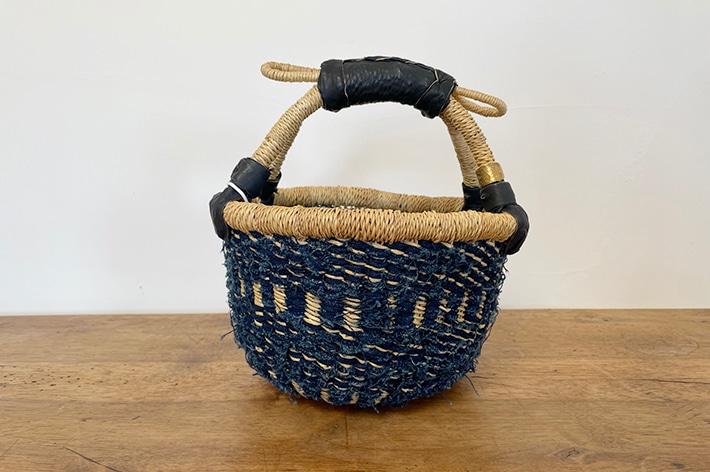 biga Bolga Basket かごバッグ NEW!［ biga ］ Bolga basket ロンド インディゴ | biga | とんぱhanare