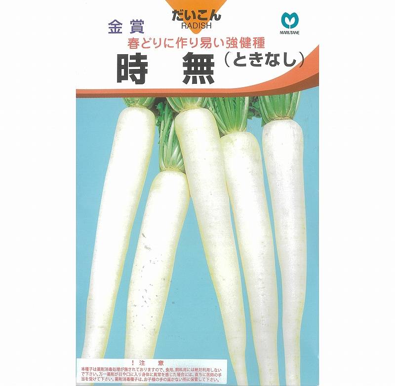 ダイコン】早太り花不知時無大根（ときなし・時なし大根）〔固定種0045