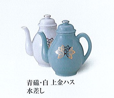 青磁　浄瓶　水瓶　水差　花瓶　一輪挿し　仏教　仏具　陶印あり 青磁 浄瓶 水瓶 水差 花瓶 一輪挿し 仏教 仏具 陶印あり （高