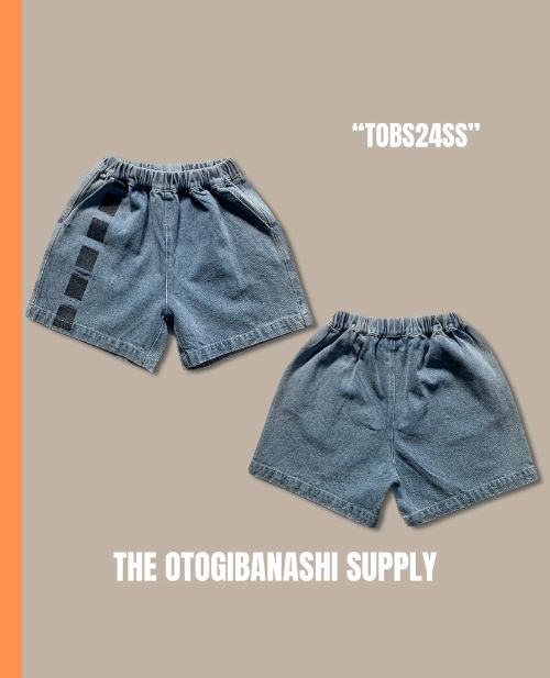 ��original��line denim halfpants �� kids��adult