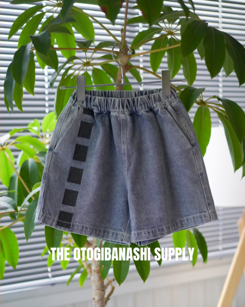 ��original��line denim halfpants �� kids��adult