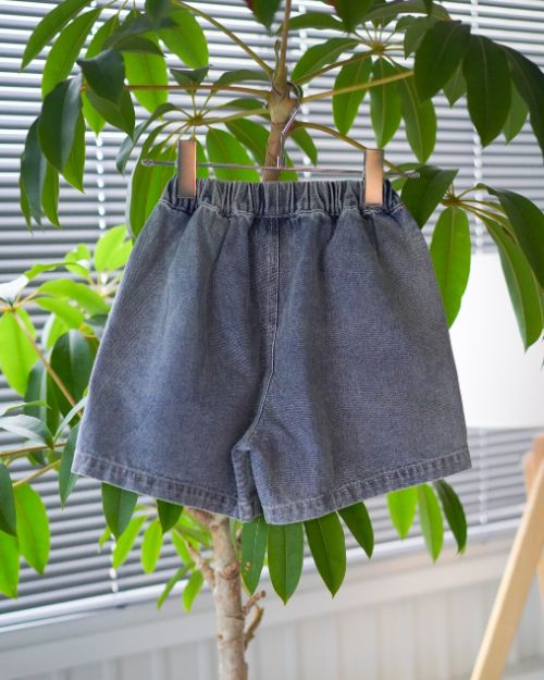 ��original��line denim halfpants �� kids��adult