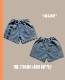 ��original��line denim halfpants �� kids��adult