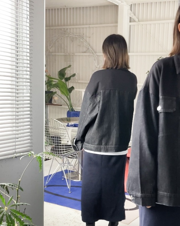 denim mix jkt - kids��adult