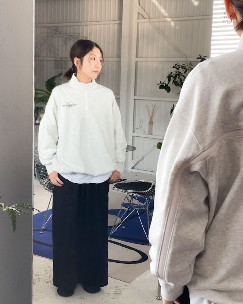 half zip sweat - kids��adult