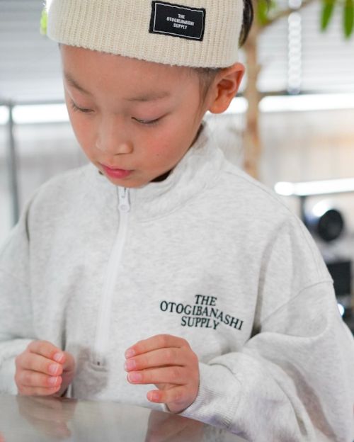 half zip sweat - kids��adult