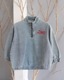 denim half zip - kids��adult