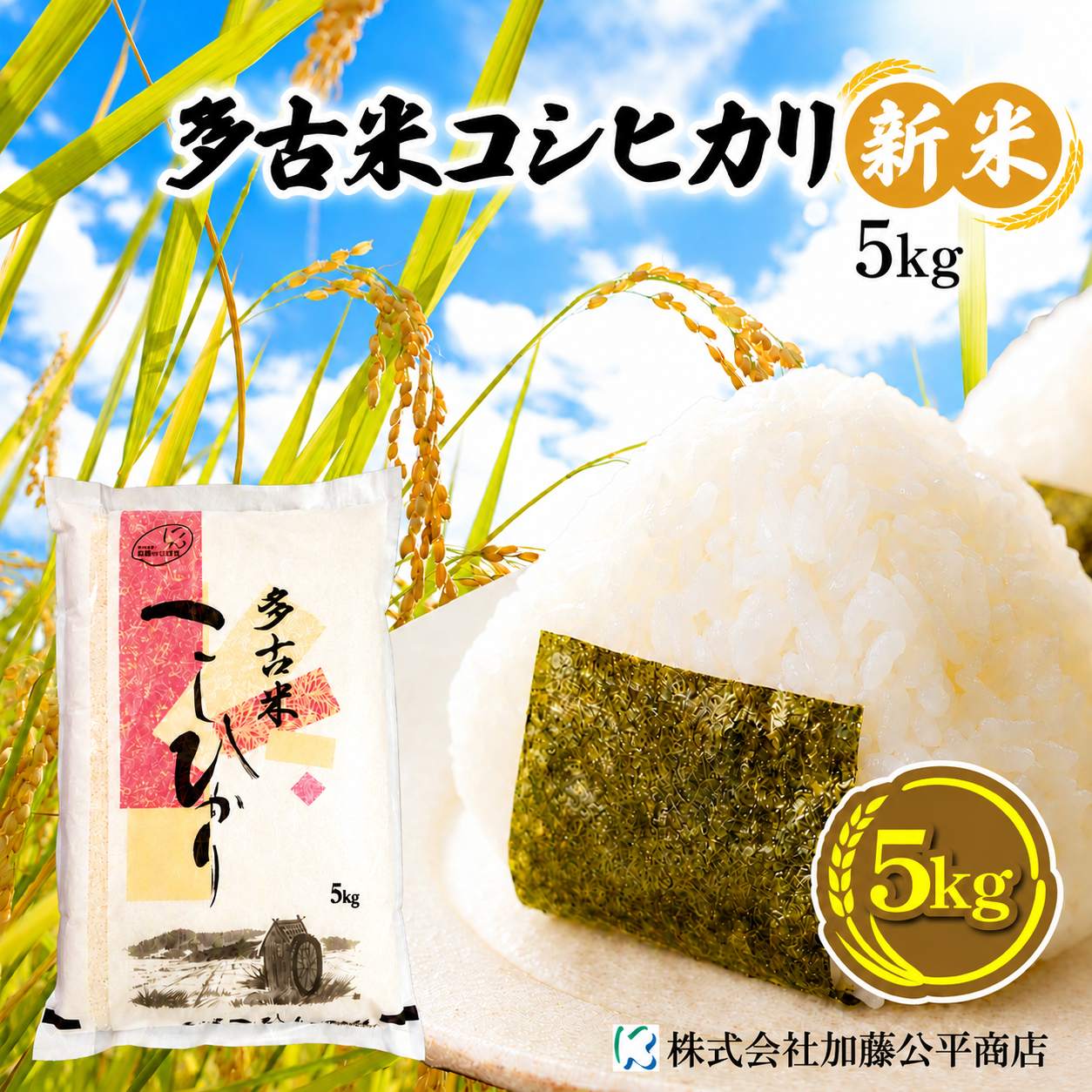お取り寄せ-千葉県多古町産「多古米こしひかり（5kg）～皇室献上米
