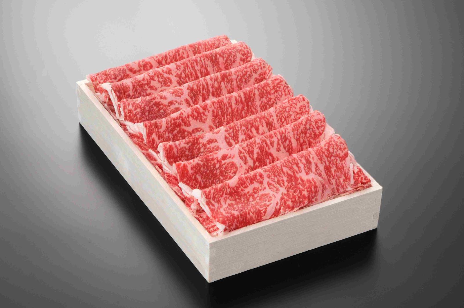 【すき亭】りんごで育った信州牛しゃぶしゃぶセット 上ロース（700g）5〜6名用、たれ付き・木箱、化粧箱入|すべての商品